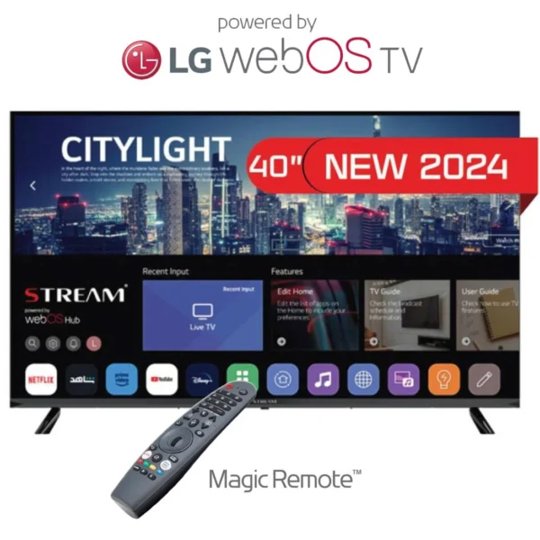 Televisor 40" STREAM SYSTEM Full HD Smart Tv LG WebOS + Magic Remote