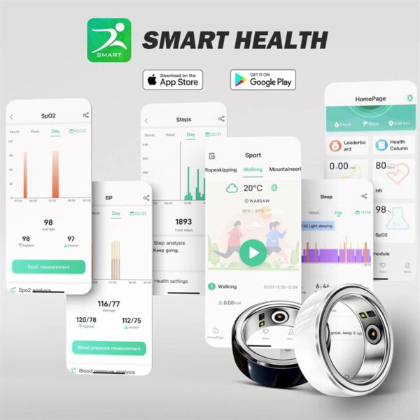 Bemi Revo Smart Ring 20mm Acero Inoxidable Plata
