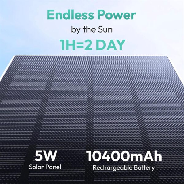Botslab W314 Cámara de Seguridad 360º con 4G LTE, Batería y Panel Solar