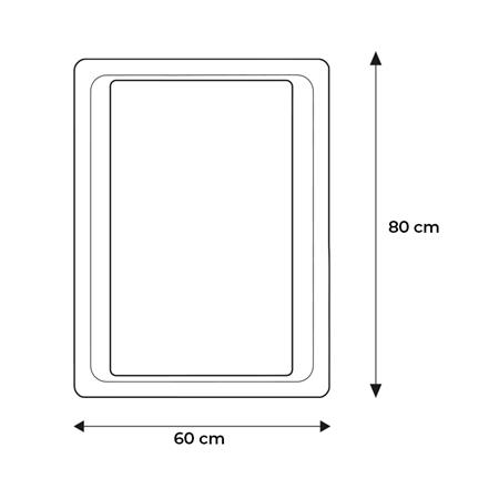 ESPEJO DE BAÑO LED 60X80 CM SERIE ZURICH BENOTTI