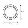 ESPEJO DE BAÑO CIRCULAR 60X60 CM LUZ LED BENOTTI