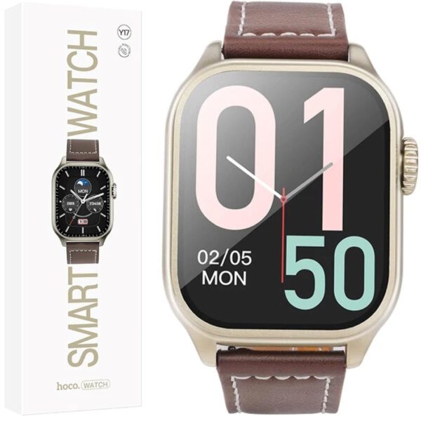 Hoco Y17 SmartWatch con llamadas Bluetooth Dorado
