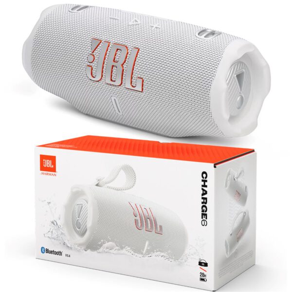 Jbl Charge 6 Altavoz Bluetooth Portátil IP68 con Auracast Blanco