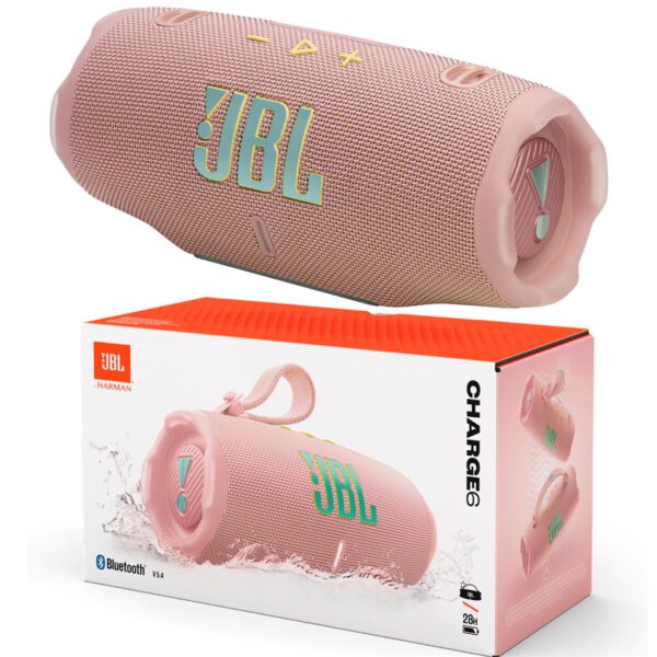 Jbl Charge 6 Altavoz Bluetooth Portátil IP68 con Auracast Rosa