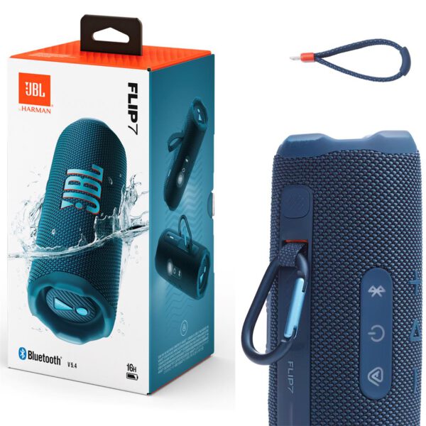 Jbl Flip 7 Altavoz Bluetooth portátil IP68 con Auracast Azul