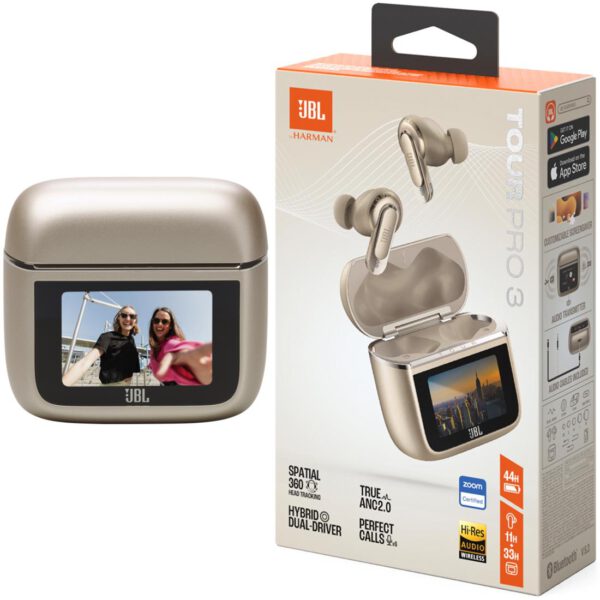 Jbl Tour Pro 3 Auricular Inalámbrico con Cancelación Ruido Pro Latte