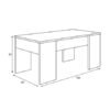MESA CENTRO ELEVABLE 45X100X50CM BLANCO ARTIK MOMI
