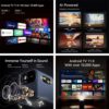 Wanbo Mozart 1 Pro Proyector 1080p, 900 Lúmenes, Android TV 11.0 y WIFI