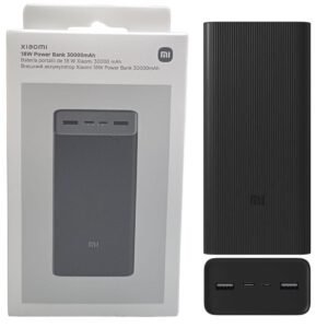 Xiaomi PowerBank 30.000 mAh 18W USB-A y USB-C Negro
