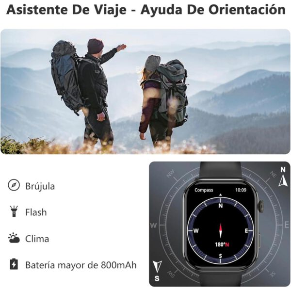 Blackview R60 Smartwatch 1.96" Amoled con llamadas Bluetooth Negro