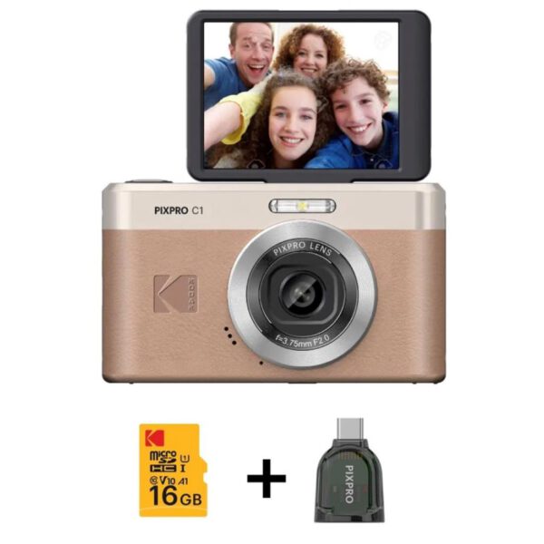 kodak-pixpro-c1-camara-digital-13mp-con-pantalla-abatible-marron (1) Kodak Pixpro C1 Cámara Digital 13MP con Pantalla Abatible Marrón