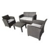 CONJUNTO RESINA SOFA+2 SILLAS+MESA SERIE ORLANDO DONNA GARDEN 4 PCS