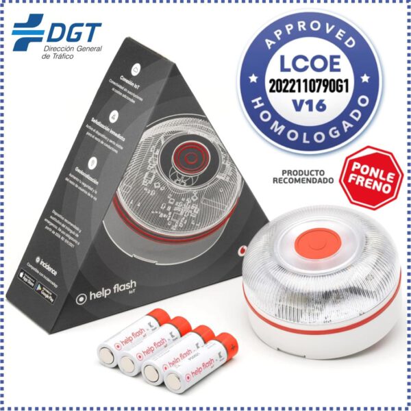 help-flash-iot-baliza-de-emergencia-v16-conectada-y-homologada-2026 Help Flash IOT Baliza de Emergencia V16 Conectada y Homologada 2026