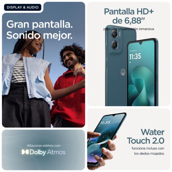 Motorola Moto G06 4G 6.88" 4GB 256GB 50Mpx Azul