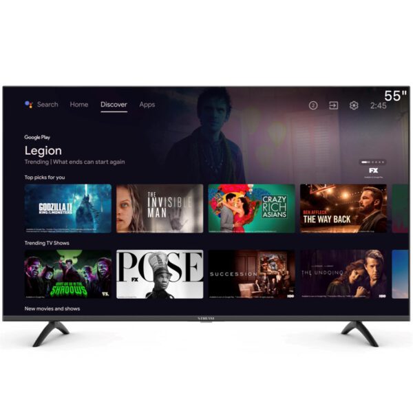 Televisor 55" Stream System Android tv + Google Assistant